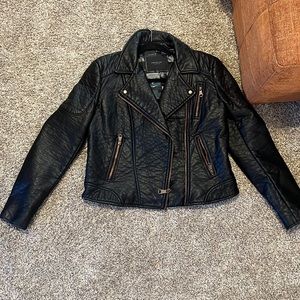 Faux leather jacket